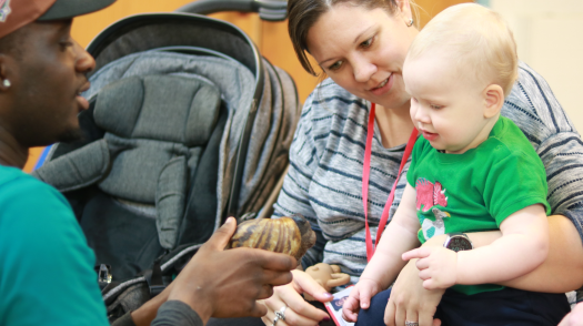 Isaac at Zoolab experience