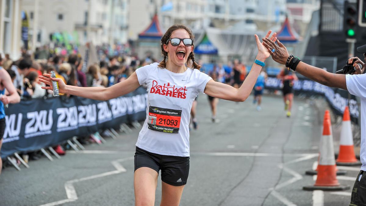 Runner at Brighton Marathon