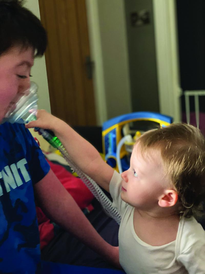 Ellis with his sibling