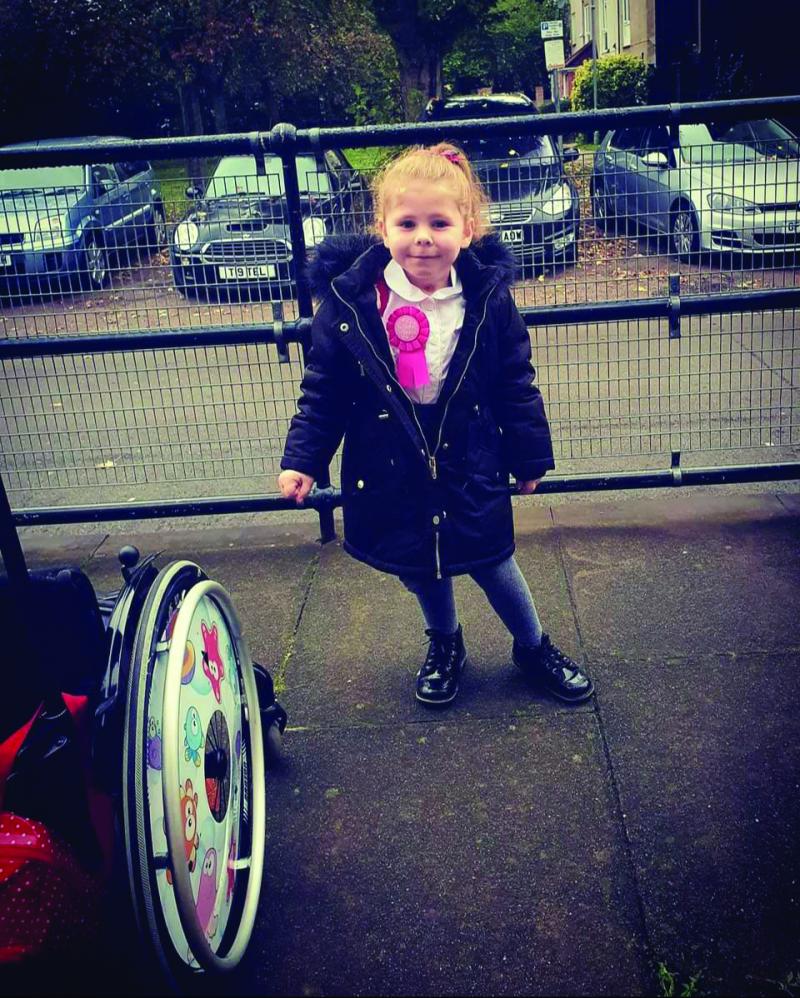 Lillie-Anne celebrating her birthday at school