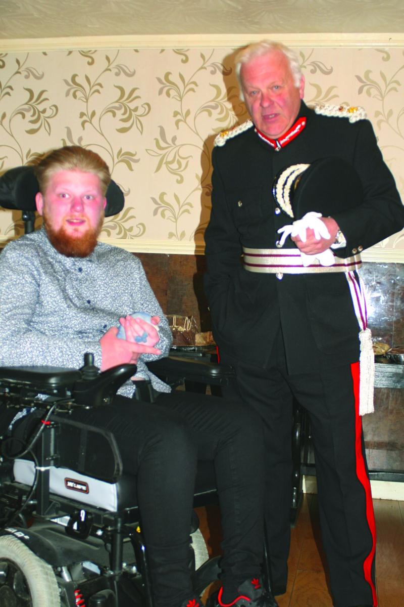 Ryan in his wheelchair