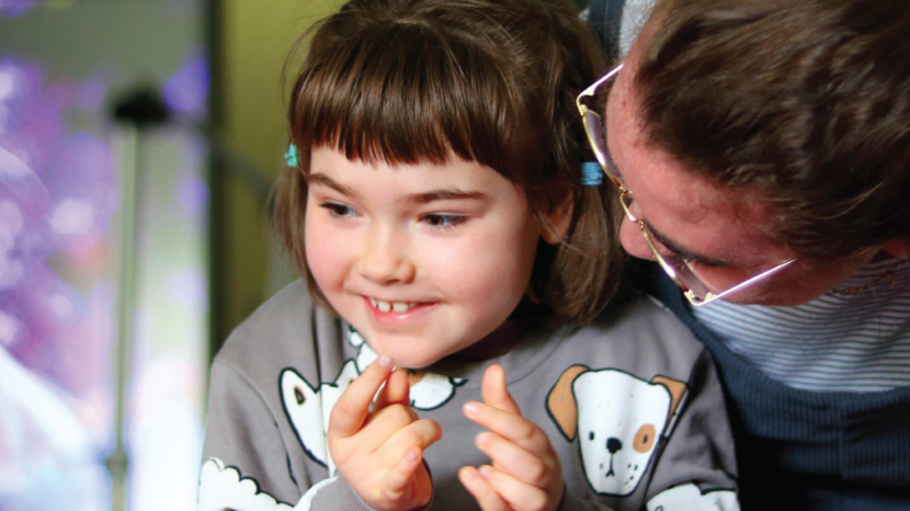 Olivia with teacher, Molly Ramsay