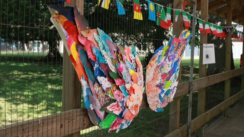 Butterfly artwork from the Arts Festival