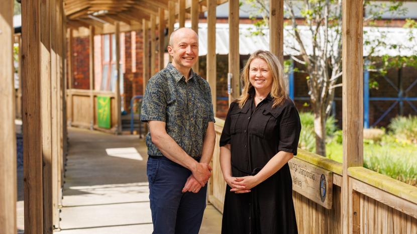 Robin Bertrand, Co-Headteacher and Launa Randles Headteacher